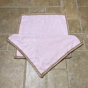 Phantoscope Pack of 2 Farmhouse Throw Pillow Covers Burlap Linen Trimmed